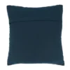 18"x18" Rope Design Poly Filled Square Throw Pillow Navy Blue - Saro Lifestyle: Cotton & Jute, Indoor Decorative Accent