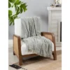 Saro Lifestyle Throw Blanket With Fringe Waffle Weave Design