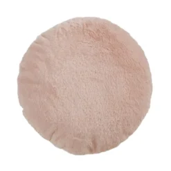 Saro Lifestyle Round Throw Pillow With Faux Rabbit Fur 14 Saro Lifestyle Round Throw Pillow With Faux Rabbit Fur -Winter Glow Store GUEST ce2f44fb 2531 4547 a808 2195dd149ead