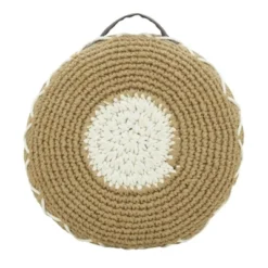 Saro Lifestyle Handle Design Woven Floor Pouf -Winter Glow Store GUEST d22ef10d ba50 421f b17e 1c0f14c8ceb6