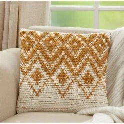 18"x18" Diamond Design Woven Square Pillow Cover - Saro Lifestyle 8 18"x18" Diamond Design Woven Square Pillow Cover - Saro Lifestyle -Winter Glow Store GUEST d2a52741 244c 4fd3 88e1 5f69a304ba6e