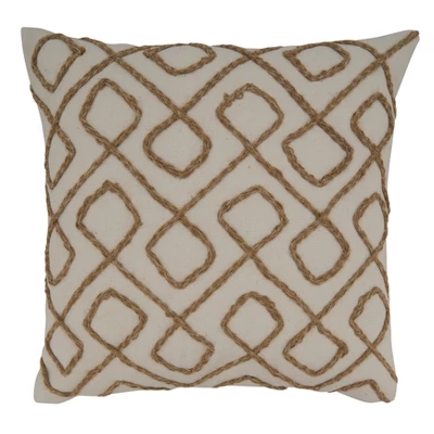 Saro Lifestyle Dori Embroidered Throw Pillow With Poly Filling 3 Saro Lifestyle Dori Embroidered Throw Pillow With Poly Filling - Image 3