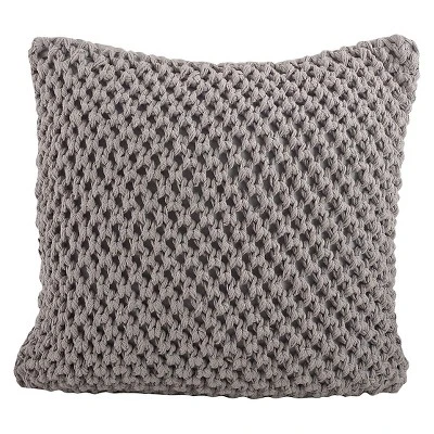 20"x20" Oversize Knitted Design Square Throw Pillow - Saro Lifestyle 1 20"x20" Oversize Knitted Design Square Throw Pillow - Saro Lifestyle