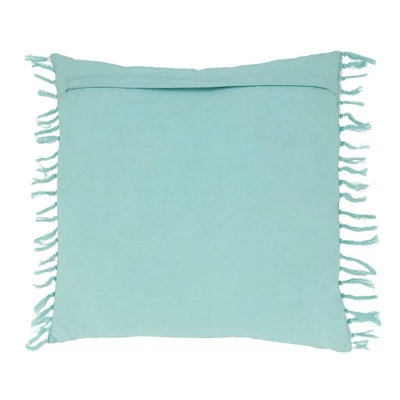 20"x20" Oversize Textured Corded Striped Square Throw Pillow Cover - Saro Lifestyle 1 20"x20" Oversize Textured Corded Striped Square Throw Pillow Cover - Saro Lifestyle