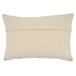 Saro Lifestyle Printed + Embroidered Decorative Pillow Cover, Mocha, 16"x24"