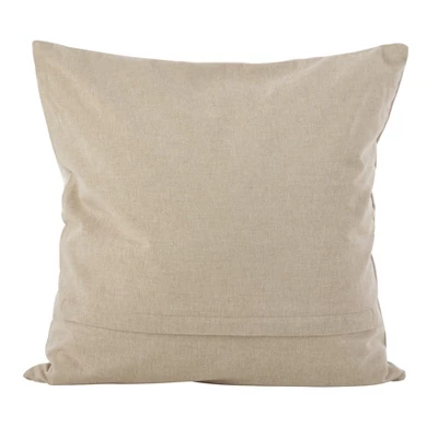 Saro Lifestyle Embroidered Floral Design Cotton Poly Filled Throw Pillow 1 Saro Lifestyle Embroidered Floral Design Cotton Poly Filled Throw Pillow