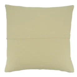 Saro Lifestyle Stripe Design Woven Throw Pillow With Poly Filling, 20", Beige