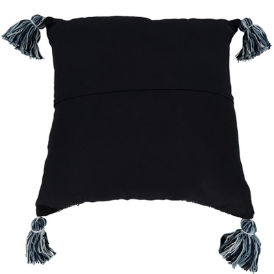 Saro Lifestyle Woven Decorative Pillow Cover, Navy Blue, 22" 1 Saro Lifestyle Woven Decorative Pillow Cover, Navy Blue, 22"