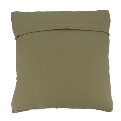 Saro Lifestyle Fringe Woven Decorative Pillow Cover, Multi, 20" 1 Saro Lifestyle Fringe Woven Decorative Pillow Cover, Multi, 20"