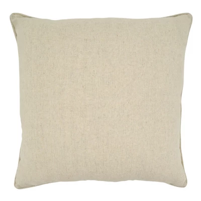 Saro Lifestyle Embroidered Succulents Decorative Pillow Cover, Multi, 18" 1 Saro Lifestyle Embroidered Succulents Decorative Pillow Cover, Multi, 18"