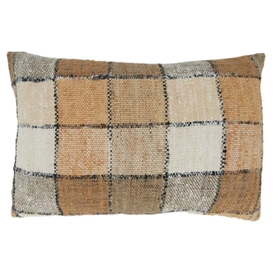 Saro Lifestyle Checkered Poly-Filled Throw Pillow 3 Saro Lifestyle Checkered Poly-Filled Throw Pillow - Image 3