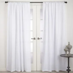 Saro Lifestyle Nali Collection Rod Pocket Semi Sheer Window Curtain Single Panel 5 Saro Lifestyle Nali Collection Rod Pocket Semi Sheer Window Curtain Single Panel -Winter Glow Store GUEST e0b5c982 e6e7 48a6 bc5c 32ed8bb2fdc3