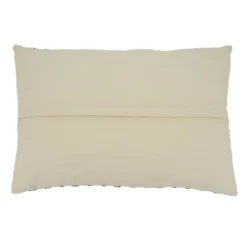 16"x24" Stripe Weave Poly Filled Throw Pillow - Saro Lifestyle: Cotton & Acrylic, Indoor Rectangular Accent Pillow With Zipper