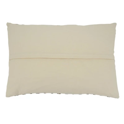 16"x24" Stripe Weave Poly Filled Throw Pillow - Saro Lifestyle: Cotton & Acrylic, Indoor Rectangular Accent Pillow With Zipper 1 16"x24" Stripe Weave Poly Filled Throw Pillow - Saro Lifestyle: Cotton & Acrylic, Indoor Rectangular Accent Pillow With Zipper