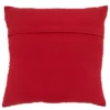 Saro Lifestyle Santa Belt Decorative Pillow Cover, Red, 18"