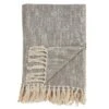 50"x60" Foil Print Throw Blanket With Tassels - Saro Lifestyle