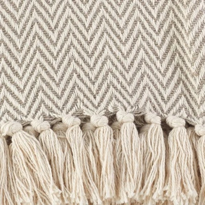50"x60" Sevan Soft Cotton Diamond Weave Throw Blankets Light Brown - Saro Lifestyle 2 50"x60" Sevan Soft Cotton Diamond Weave Throw Blankets Light Brown - Saro Lifestyle - Image 2