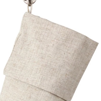 Saro Lifestyle Solid Color Toscana Christmas Stocking 3 Saro Lifestyle Solid Color Toscana Christmas Stocking - Image 3