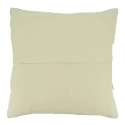 Saro Lifestyle Stripe Chindi Design Pillow Cover, 20", Black