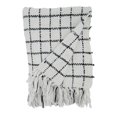 Saro Lifestyle Checkered Throw, 50x60 Inches, Multicolored 1 Saro Lifestyle Checkered Throw, 50x60 Inches, Multicolored