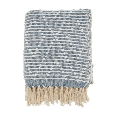 50"x60" Diamond Woven Throw Blanket With Tassel - Saro Lifestyle 5 50"x60" Diamond Woven Throw Blanket With Tassel - Saro Lifestyle - Image 5