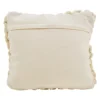 18"x18" Chunky Knit Square Throw Pillow Cream - Saro Lifestyle