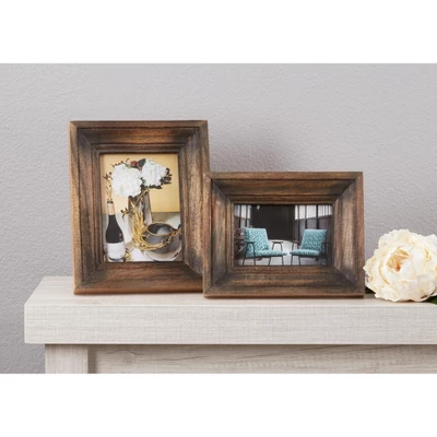 Saro Lifestyle Picture Frame With Distressed Wood Design 3 Saro Lifestyle Picture Frame With Distressed Wood Design - Image 3