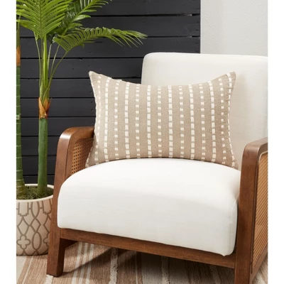 Saro Lifestyle Poly-Filled Stitched Stripe Throw Pillow 2 Saro Lifestyle Poly-Filled Stitched Stripe Throw Pillow - Image 2