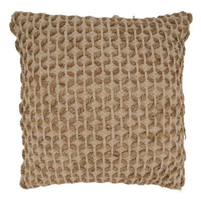 Saro Lifestyle Rope Decorative Pillow Cover 4 Saro Lifestyle Rope Decorative Pillow Cover - Image 4