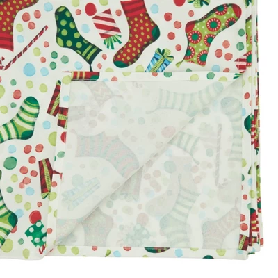 Saro Lifestyle Christmas Stockings Holiday Tablecloth 1 Saro Lifestyle Christmas Stockings Holiday Tablecloth