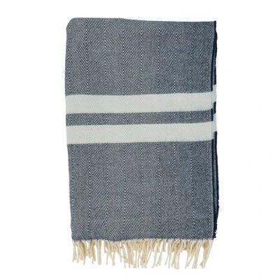 Saro Lifestyle Trendy Stripe And Herringbone Fringed Throw 3 Saro Lifestyle Trendy Stripe And Herringbone Fringed Throw - Image 3