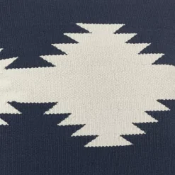 20"x20" Oversize Kilim Design Down Filled Square Throw Pillow Navy Blue - Saro Lifestyle 3 20"x20" Oversize Kilim Design Down Filled Square Throw Pillow Navy Blue - Saro Lifestyle -Winter Glow Store GUEST f17b68a3 cddd 4b34 8628 e9e0476e85f3