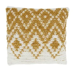 18"x18" Diamond Design Woven Square Pillow Cover - Saro Lifestyle 11 18"x18" Diamond Design Woven Square Pillow Cover - Saro Lifestyle -Winter Glow Store GUEST f43484df 4843 4746 971d 937aa9430f89