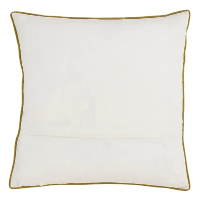 18"x18" Poly Filled Beaded Pineapple Square Throw Pillow White - Saro Lifestyle 1 18"x18" Poly Filled Beaded Pineapple Square Throw Pillow White - Saro Lifestyle