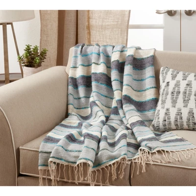 Saro Lifestyle Striped Design Throw 3 Saro Lifestyle Striped Design Throw - Image 3