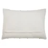 Oversize Poly Filled Light Mud Cloth Throw Pillow White - Saro Lifestyle
