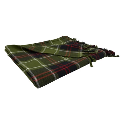 50"x60" Plaid Design Throw Blanket - Saro Lifestyle 2 50"x60" Plaid Design Throw Blanket - Saro Lifestyle - Image 2