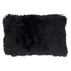 Classic Down-Filled With Faux Fur Design Throw Pillow - Saro Lifestyle
