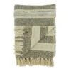 Saro Lifestyle Striped Throw Blanket With Fringed Edges, Gray