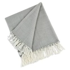 50"X60" Herringbone Tassel Fringe Throw Blanket - Saro Lifestyle 12 50"X60" Herringbone Tassel Fringe Throw Blanket - Saro Lifestyle -Winter Glow Store GUEST f8ca7e17 df96 4b53 94d6 f910af8eb049