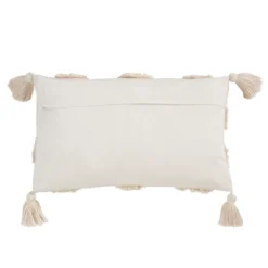 Saro Lifestyle Down-Filled Lumbar Throw Pillow With Tufted Diamond Design