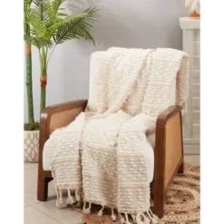 Striped Woven Fringe Throw Blanket - Saro Lifestyle 7 Striped Woven Fringe Throw Blanket - Saro Lifestyle -Winter Glow Store GUEST fa747ff4 4394 4d9a 88d9 b1c6fa9b7d27