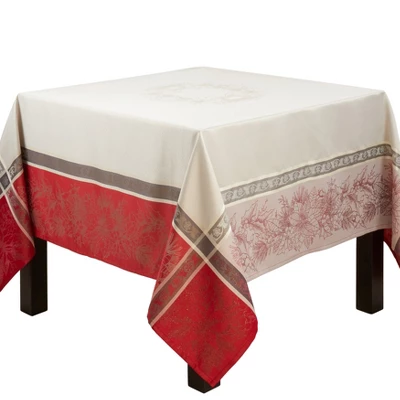 Saro Lifestyle Tablecloth With Jacquard Christmas Design 2 Saro Lifestyle Tablecloth With Jacquard Christmas Design - Image 2