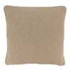Saro Lifestyle Embroidered Snowflake Pillow - Down Filled, 18" Square, Natural