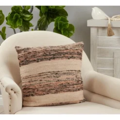 Saro Lifestyle Striped Pillow - Down Filled, 20" Square, Natural 3 Saro Lifestyle Striped Pillow - Down Filled, 20" Square, Natural -Winter Glow Store GUEST fed7a8a3 d9b1 4239 8a2c a2198fb9867a